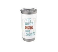 Funny Radiologist Pun, Es lo que hay dentro lo que cuenta Vaso térmico de acero inoxidable de doble pared