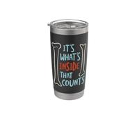 Funny Radiologist Pun, Es lo que hay dentro lo que cuenta Vaso térmico de acero inoxidable de doble pared