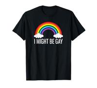 Funny Rainbow Pride Humor I Might Be Gay Statement tee Camiseta