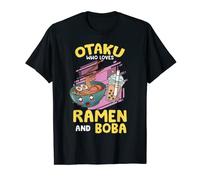 Funny Ramen and Boba Lover - Kawaii Bubble Tea Ramen Otaku Camiseta