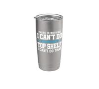 Funny Reach Top Shelf Short Friends Camiseta corta para niña divertida Vaso térmico de acero inoxidable de doble pared
