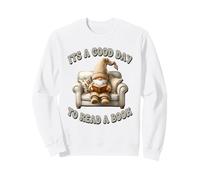 Funny Reading GNOME For Women Its A Good Day To Read A Book Sudadera