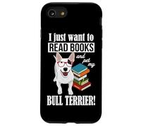 Funny Reading Kids Cartoon Read Books Pet Bull Terrier Lover Carcasa para iPhone SE (2020) / 7 / 8