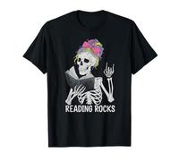Funny READING ROCKS Elementary Educational Rockstar Camiseta