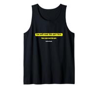 Funny reading text - You Will Read This Part First Camiseta sin Mangas