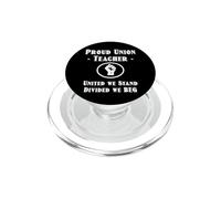 Funny Red For Ed SpEd Union Thug United We Stand Divided Beg PopSockets PopGrip para MagSafe