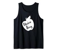 Funny Red For Ed Union Thug Retro SpEd Teacher Appreciation Camiseta sin Mangas