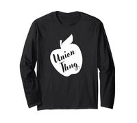Funny Red For Ed Union Thug Retro SpEd Teacher Appreciation Manga Larga