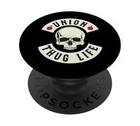 Funny Red For Ed Union Thug Retro SpEd Teacher Appreciation PopSockets PopGrip Adhesivo