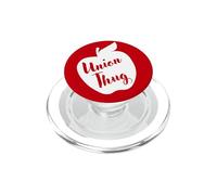 Funny Red For Ed Union Thug Retro SpEd Teacher Appreciation PopSockets PopGrip para MagSafe