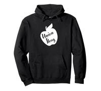 Funny Red For Ed Union Thug Retro SpEd Teacher Appreciation Sudadera con Capucha