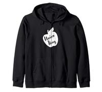 Funny Red For Ed Union Thug Retro SpEd Teacher Appreciation Sudadera con Capucha
