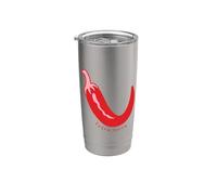 Funny Red pepper chili Food spicy hot Extra Spicy Chili Vaso térmico de acero inoxidable de doble pared