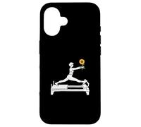 Funny Reformer Pilates con Girasol jubilación Amor Hippie Carcasa para iPhone 16