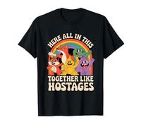 Funny Rehenes Rainbow Vintage Cartoon Dicho Camiseta