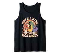 Funny Rehenes Rainbow Vintage Cartoon Dicho Camiseta sin Mangas