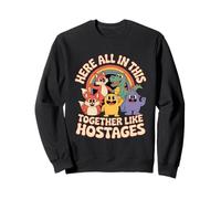 Funny Rehenes Rainbow Vintage Cartoon Dicho Sudadera