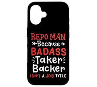 Funny Repo Man Recuperación de Activos Cotización de Trabajo Humor de Cuello Azul Carcasa para iPhone 16