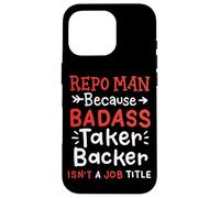 Funny Repo Man Recuperación de Activos Cotización de Trabajo Humor de Cuello Azul Carcasa para iPhone 16 Pro