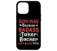 Funny Repo Man Recuperación de Activos Cotización de Trabajo Humor de Cuello Azul Carcasa para iPhone 12 Pro Max
