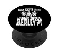 Funny Resist Tariff Altipers Up I Stand with Penguin Lover PopSockets PopGrip Adhesivo