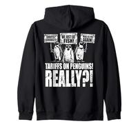 Funny Resist Tariff Altipers Up I Stand with Penguin Lover Sudadera con Capucha