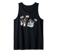 Funny Resist Tariff Flippers Up I Stand With Penguin Lover Camiseta sin Mangas
