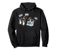 Funny Resist Tariff Flippers Up I Stand With Penguin Lover Sudadera con Capucha