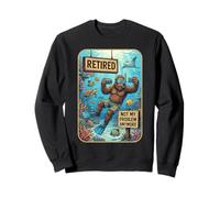Funny Retired Not My Problem Anymore Scuba Bigfoot Sudadera