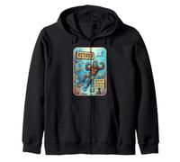 Funny Retired Not My Problem Anymore Scuba Bigfoot Sudadera con Capucha