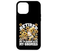 Funny Retirement GNOME For Men and Women Floral Sunflower Carcasa para iPhone 12 Pro MAX