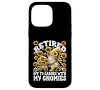 Funny Retirement GNOME For Men and Women Floral Sunflower Carcasa para iPhone 14 Pro MAX