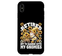 Funny Retirement GNOME For Men and Women Floral Sunflower Carcasa para iPhone XS MAX