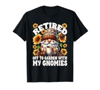 Funny Retirement Plan For Gardener With Sunflower And Coffee Camiseta