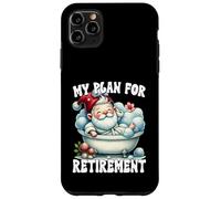 Funny Retirement Plan Spa Gnome In Bathtub For Lazy Dad Carcasa para iPhone 11 Pro Max