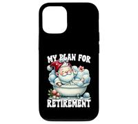 Funny Retirement Plan Spa Gnome In Bathtub For Lazy Dad Carcasa para iPhone 12/12 Pro