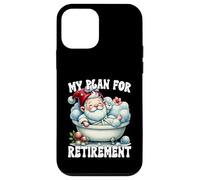 Funny Retirement Plan Spa Gnome In Bathtub For Lazy Dad Carcasa para iPhone 12 mini