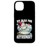 Funny Retirement Plan Spa Gnome In Bathtub For Lazy Dad Carcasa para iPhone 14 Plus