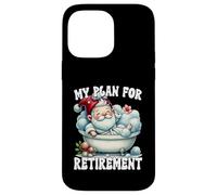 Funny Retirement Plan Spa Gnome In Bathtub For Lazy Dad Carcasa para iPhone 14 Pro Max