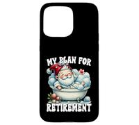 Funny Retirement Plan Spa Gnome In Bathtub For Lazy Dad Carcasa para iPhone 15 Pro Max