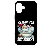 Funny Retirement Plan Spa Gnome In Bathtub For Lazy Dad Carcasa para iPhone 16