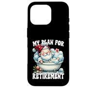 Funny Retirement Plan Spa Gnome In Bathtub For Lazy Dad Carcasa para iPhone 16 Pro