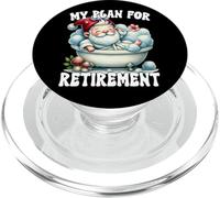 Funny Retirement Plan Spa Gnome In Bathtub For Lazy Dad PopSockets PopGrip para MagSafe