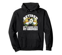 Funny Retirement Saying Dandelion Gnome For Garden Mom Sudadera con Capucha