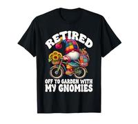 Funny Retirement Saying For Garden Lover Retired Dad Gnome Camiseta
