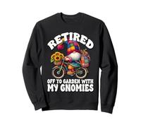 Funny Retirement Saying For Garden Lover Retired Dad Gnome Sudadera