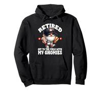 Funny Retirement Saying For Men With Baseball Grandpa Gnome Sudadera con Capucha