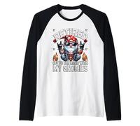 Funny Retirement Saying Men Biker Grandpa Motorcycle Daddy Camiseta Manga Raglan