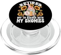 Funny Retirement Sewing Mom GNOME For Women Retired Grandma PopSockets PopGrip para MagSafe