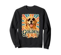 Funny Retriever Retro Dog Gafas de Sol en My Golden Era Sudadera